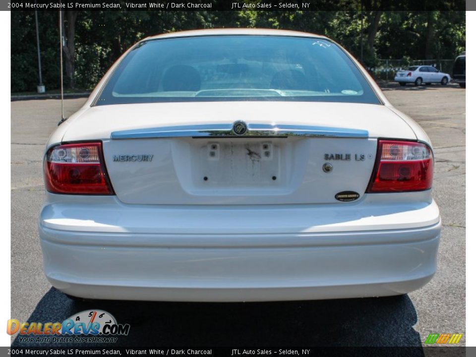 2004 Mercury Sable LS Premium Sedan Vibrant White / Dark Charcoal Photo #5