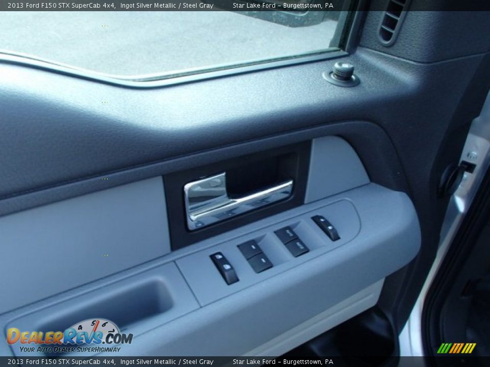 2013 Ford F150 STX SuperCab 4x4 Ingot Silver Metallic / Steel Gray Photo #15