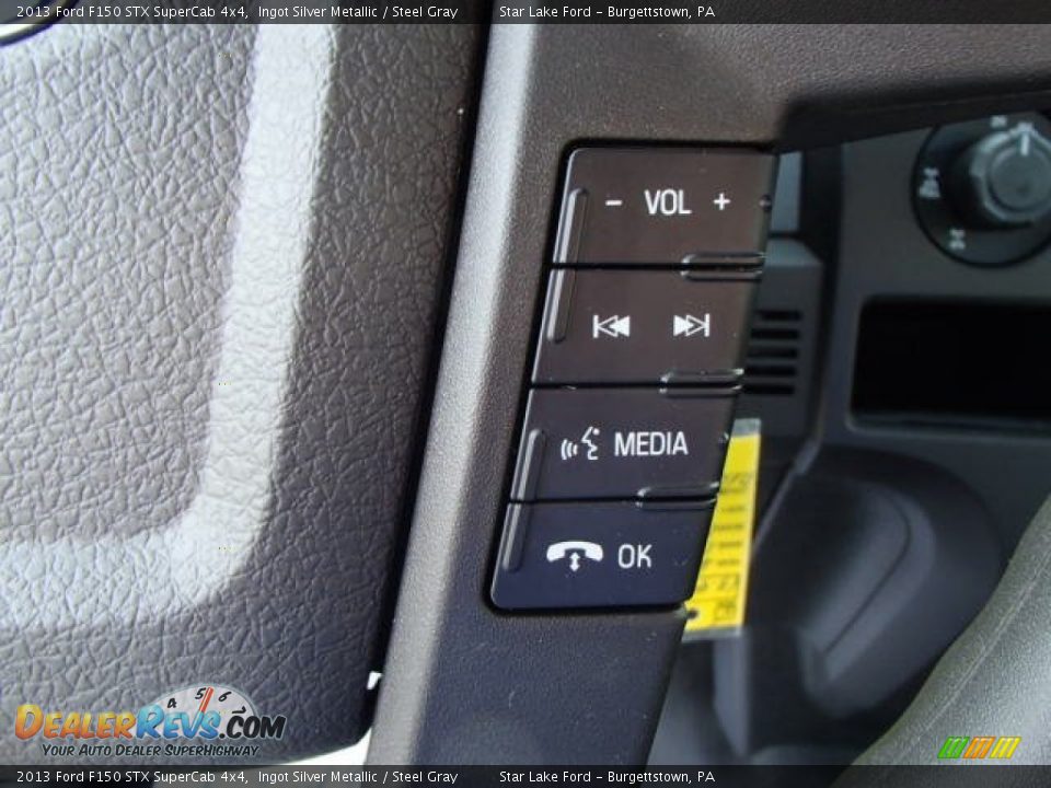 2013 Ford F150 STX SuperCab 4x4 Ingot Silver Metallic / Steel Gray Photo #21