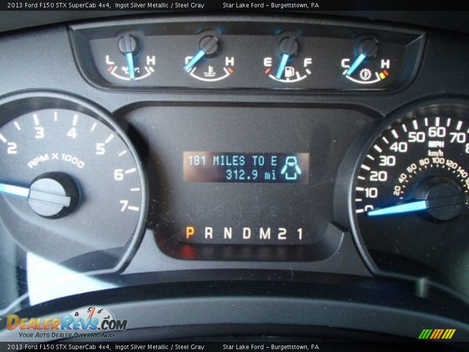 2013 Ford F150 STX SuperCab 4x4 Ingot Silver Metallic / Steel Gray Photo #24
