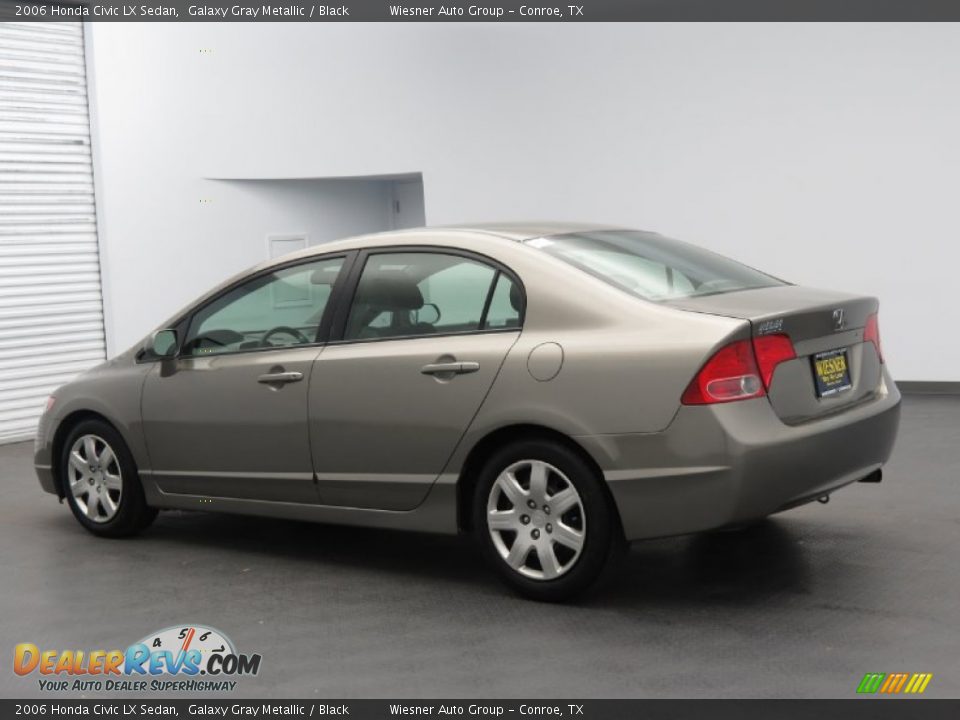 2006 Honda Civic LX Sedan Galaxy Gray Metallic / Black Photo #3