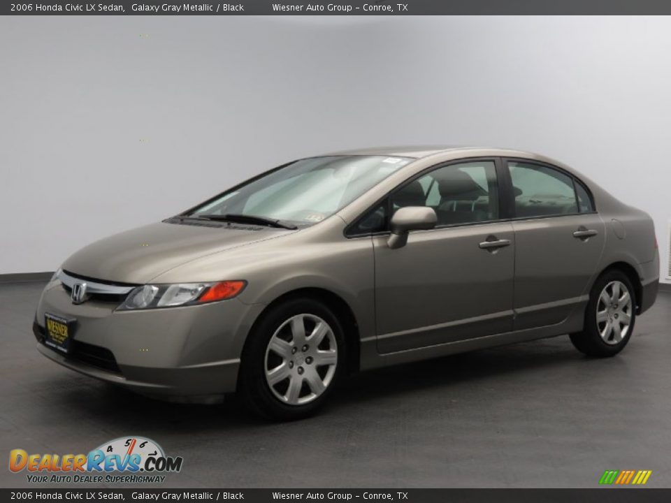 2006 Honda Civic LX Sedan Galaxy Gray Metallic / Black Photo #4