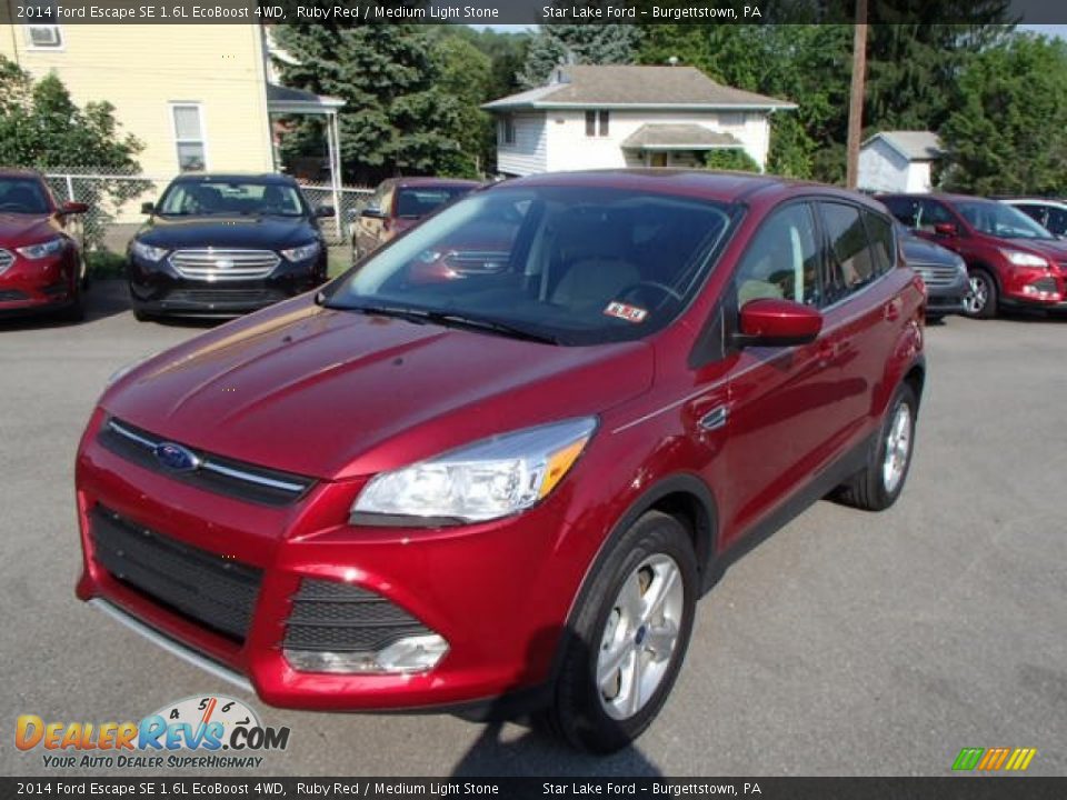 2014 Ford Escape SE 1.6L EcoBoost 4WD Ruby Red / Medium Light Stone Photo #1