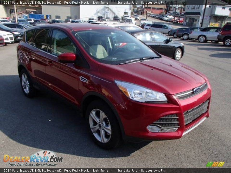 2014 Ford Escape SE 1.6L EcoBoost 4WD Ruby Red / Medium Light Stone Photo #3