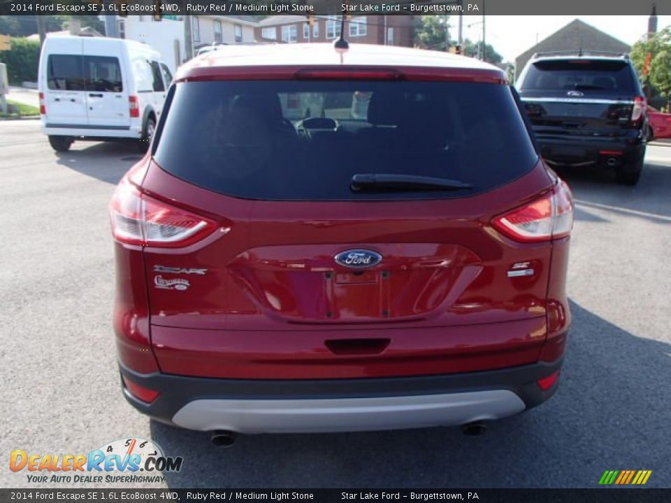 2014 Ford Escape SE 1.6L EcoBoost 4WD Ruby Red / Medium Light Stone Photo #6