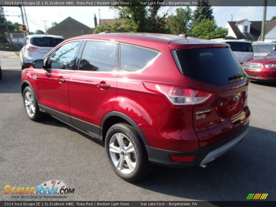 2014 Ford Escape SE 1.6L EcoBoost 4WD Ruby Red / Medium Light Stone Photo #7