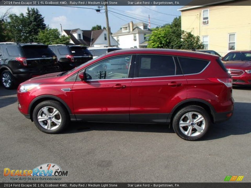 2014 Ford Escape SE 1.6L EcoBoost 4WD Ruby Red / Medium Light Stone Photo #8