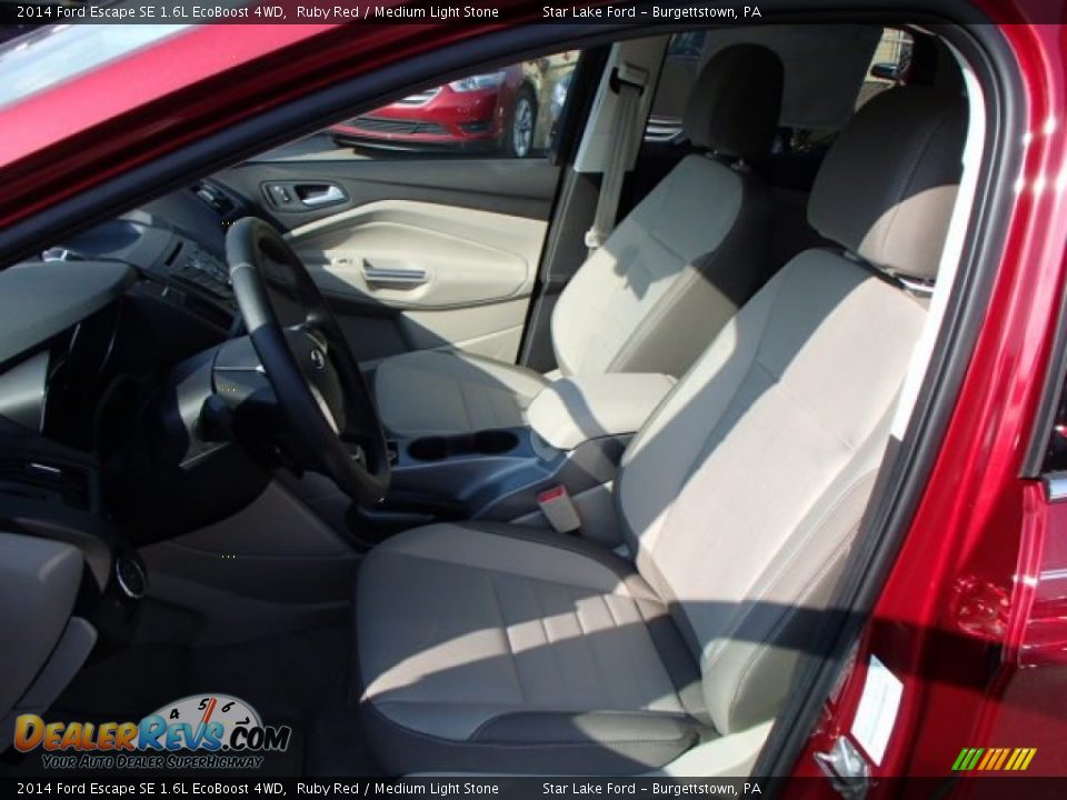 2014 Ford Escape SE 1.6L EcoBoost 4WD Ruby Red / Medium Light Stone Photo #10