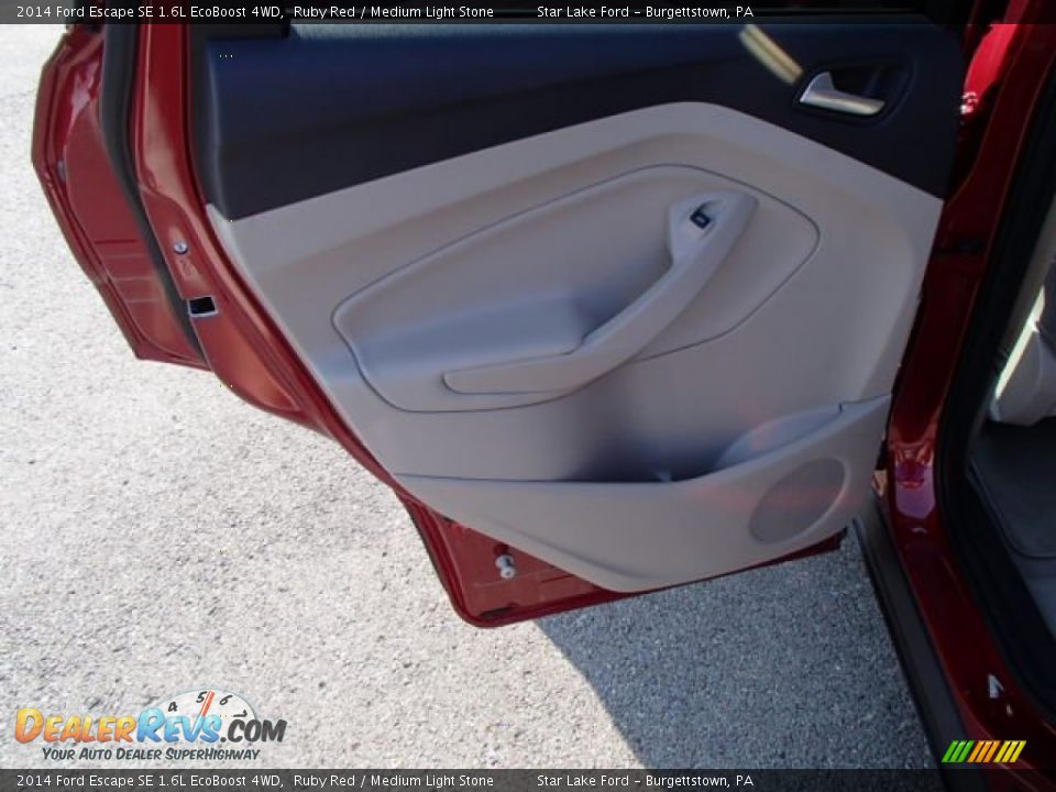 2014 Ford Escape SE 1.6L EcoBoost 4WD Ruby Red / Medium Light Stone Photo #13