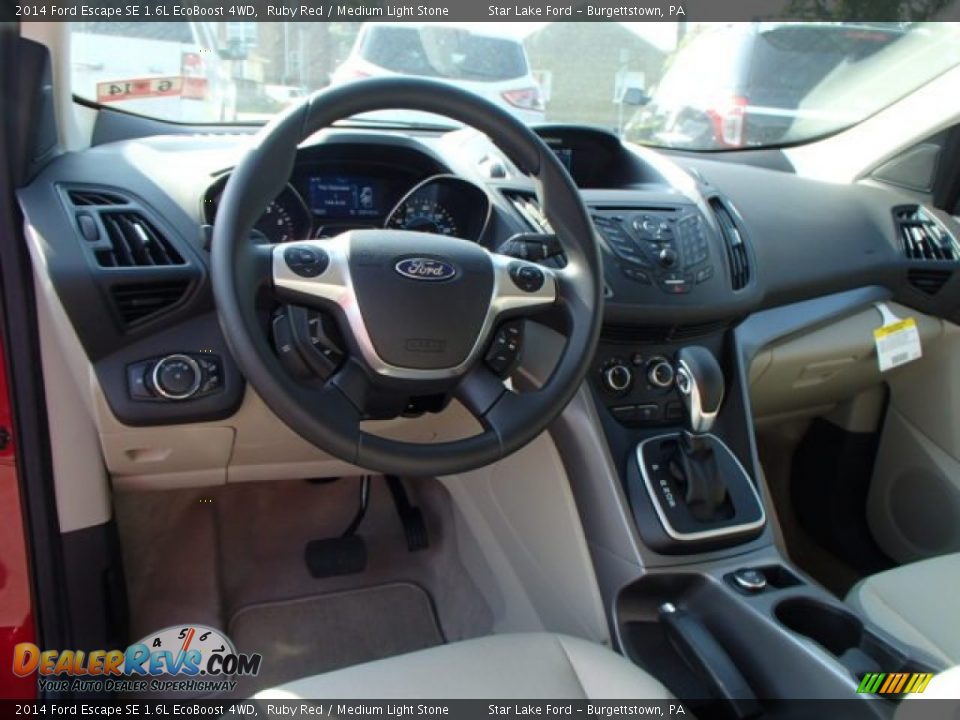 2014 Ford Escape SE 1.6L EcoBoost 4WD Ruby Red / Medium Light Stone Photo #14