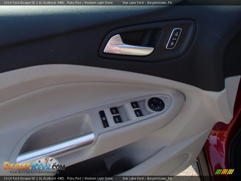 2014 Ford Escape SE 1.6L EcoBoost 4WD Ruby Red / Medium Light Stone Photo #15