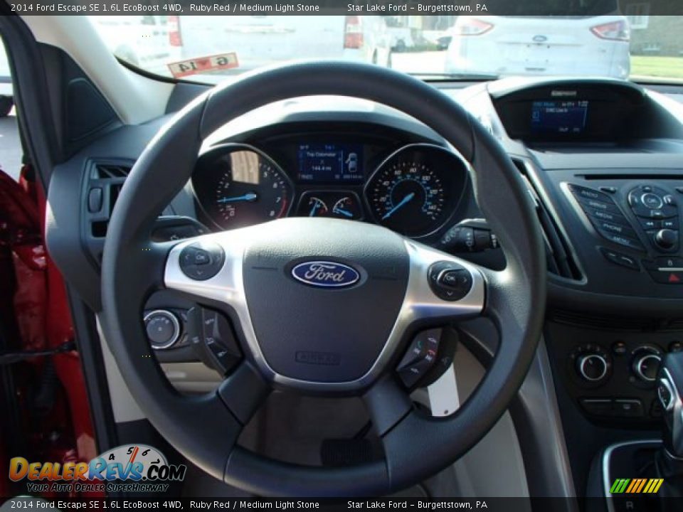 2014 Ford Escape SE 1.6L EcoBoost 4WD Ruby Red / Medium Light Stone Photo #19