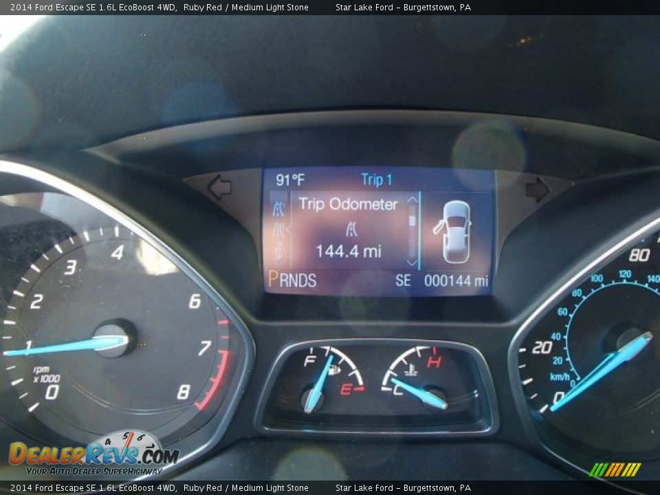 2014 Ford Escape SE 1.6L EcoBoost 4WD Ruby Red / Medium Light Stone Photo #24