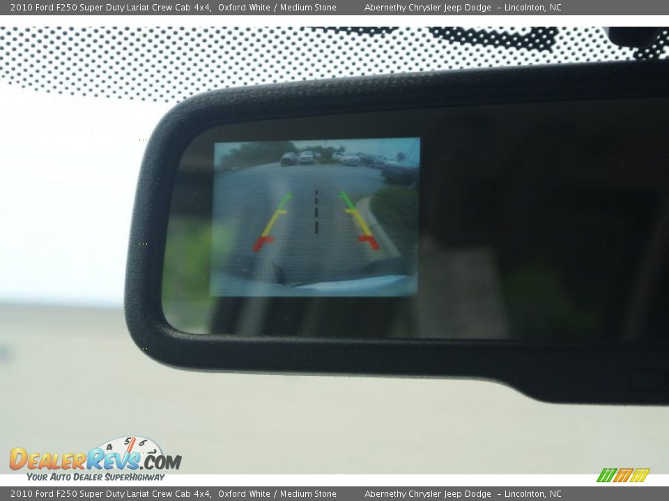 2010 Ford F250 Super Duty Lariat Crew Cab 4x4 Oxford White / Medium Stone Photo #25