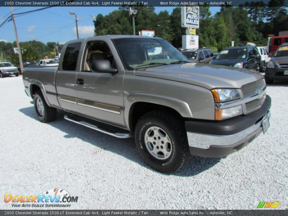 2003 Chevrolet Silverado 1500 LT Extended Cab 4x4 Light Pewter Metallic / Tan Photo #1