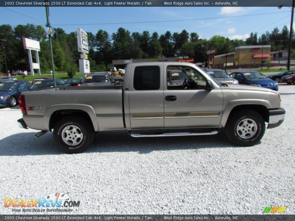 2003 Chevrolet Silverado 1500 LT Extended Cab 4x4 Light Pewter Metallic / Tan Photo #3