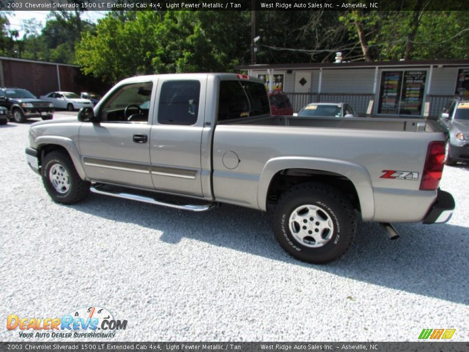 2003 Chevrolet Silverado 1500 LT Extended Cab 4x4 Light Pewter Metallic / Tan Photo #9