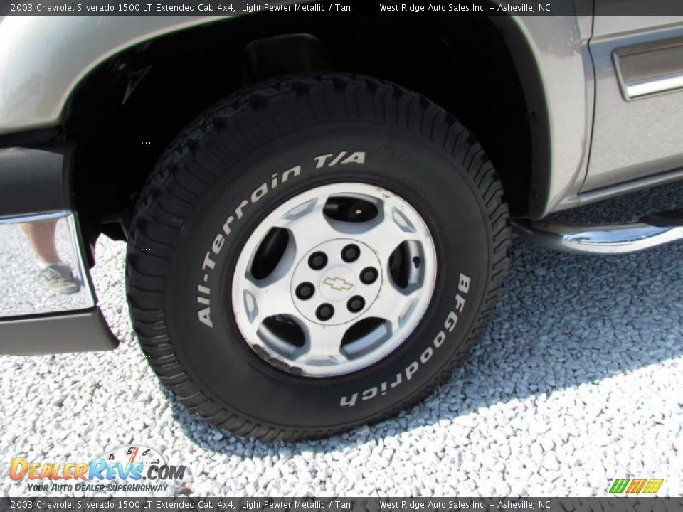 2003 Chevrolet Silverado 1500 LT Extended Cab 4x4 Light Pewter Metallic / Tan Photo #14