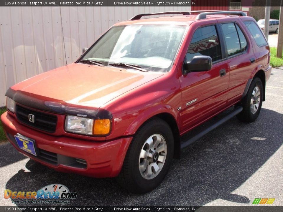 1999 Honda Passport LX 4WD Palazzo Red Mica / Gray Photo #2