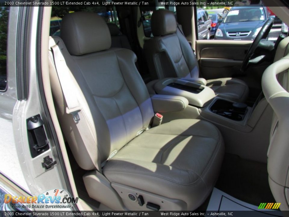2003 Chevrolet Silverado 1500 LT Extended Cab 4x4 Light Pewter Metallic / Tan Photo #15