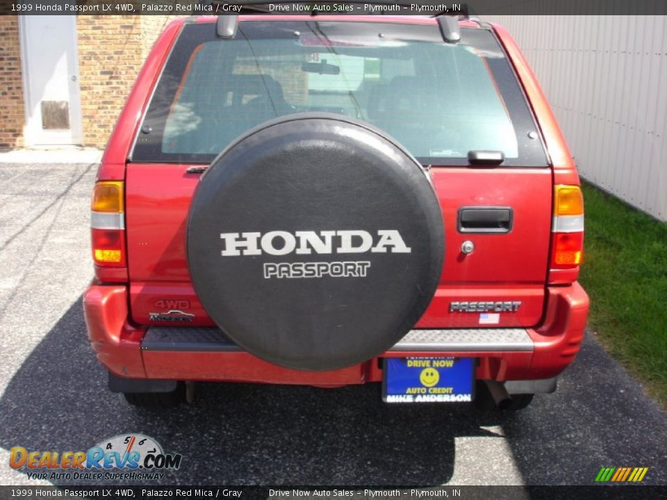 1999 Honda Passport LX 4WD Palazzo Red Mica / Gray Photo #4