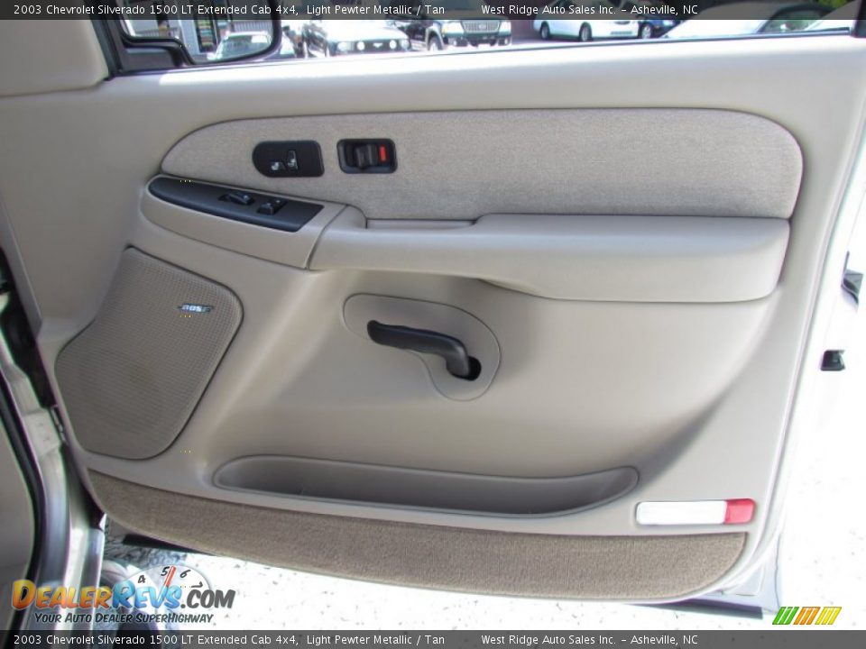 2003 Chevrolet Silverado 1500 LT Extended Cab 4x4 Light Pewter Metallic / Tan Photo #17