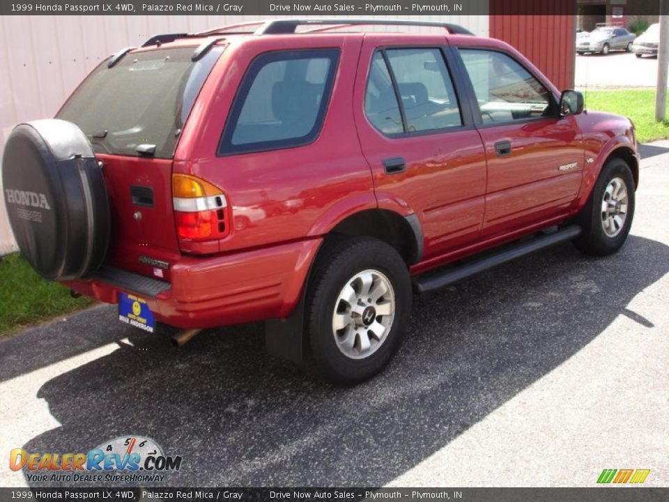 1999 Honda Passport LX 4WD Palazzo Red Mica / Gray Photo #7
