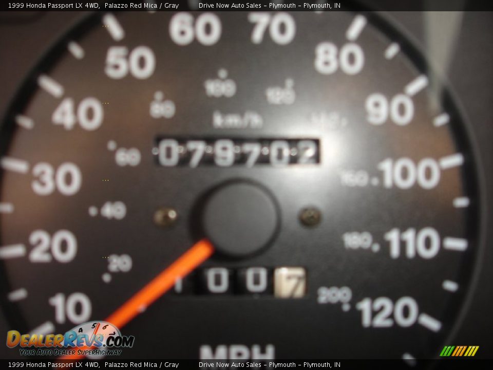 1999 Honda Passport LX 4WD Palazzo Red Mica / Gray Photo #9