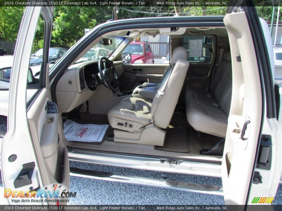 2003 Chevrolet Silverado 1500 LT Extended Cab 4x4 Light Pewter Metallic / Tan Photo #21