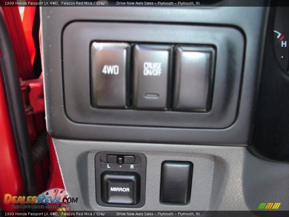 1999 Honda Passport LX 4WD Palazzo Red Mica / Gray Photo #10