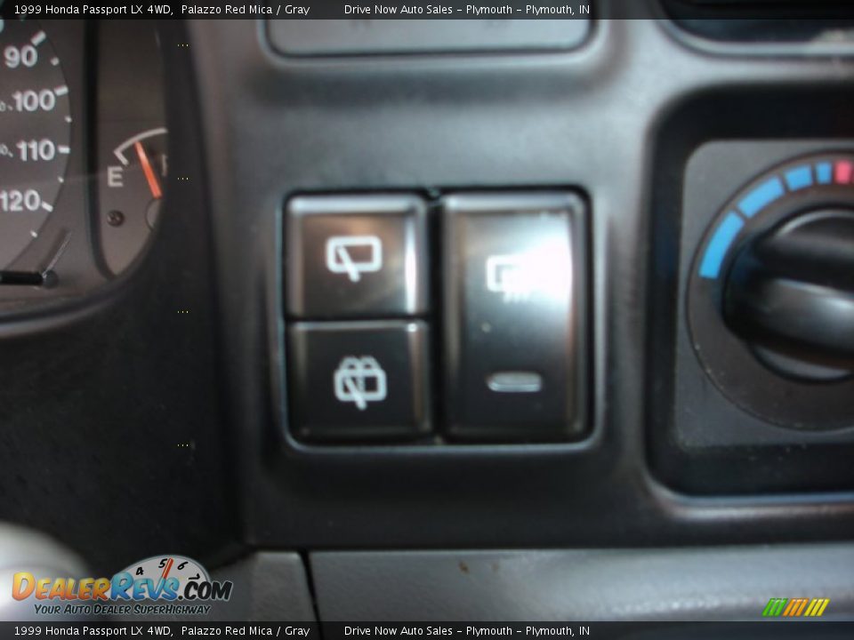 1999 Honda Passport LX 4WD Palazzo Red Mica / Gray Photo #11