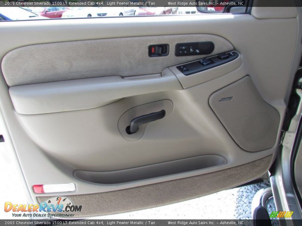2003 Chevrolet Silverado 1500 LT Extended Cab 4x4 Light Pewter Metallic / Tan Photo #25