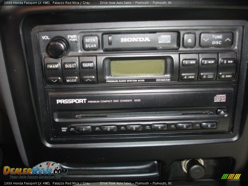 1999 Honda Passport LX 4WD Palazzo Red Mica / Gray Photo #13