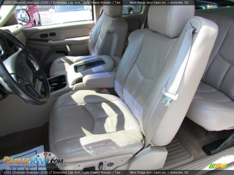 2003 Chevrolet Silverado 1500 LT Extended Cab 4x4 Light Pewter Metallic / Tan Photo #26
