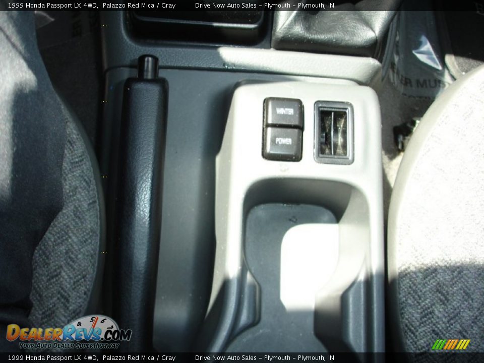1999 Honda Passport LX 4WD Palazzo Red Mica / Gray Photo #15