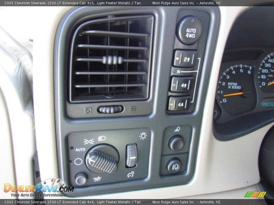 2003 Chevrolet Silverado 1500 LT Extended Cab 4x4 Light Pewter Metallic / Tan Photo #27