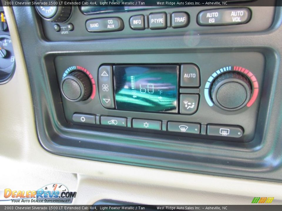 2003 Chevrolet Silverado 1500 LT Extended Cab 4x4 Light Pewter Metallic / Tan Photo #31