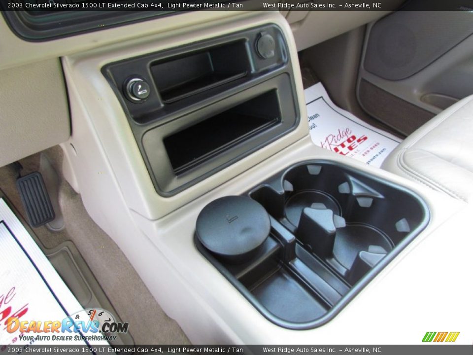 2003 Chevrolet Silverado 1500 LT Extended Cab 4x4 Light Pewter Metallic / Tan Photo #32