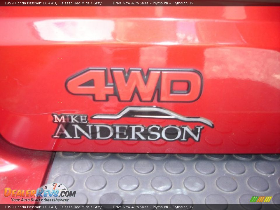 1999 Honda Passport LX 4WD Palazzo Red Mica / Gray Photo #31