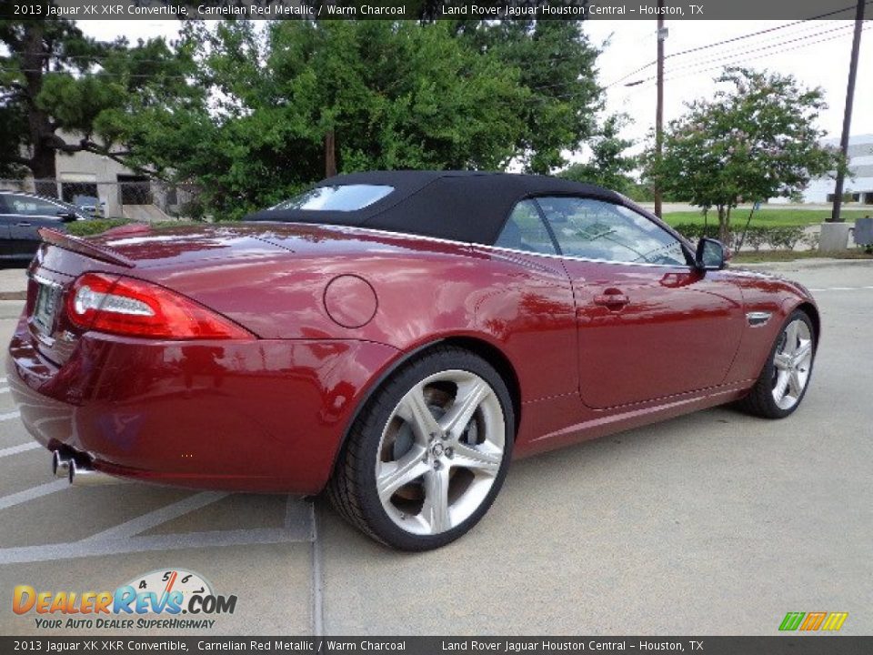 2013 Jaguar XK XKR Convertible Carnelian Red Metallic / Warm Charcoal Photo #10