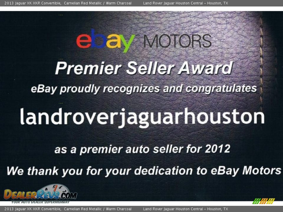 Dealer Info of 2013 Jaguar XK XKR Convertible Photo #19