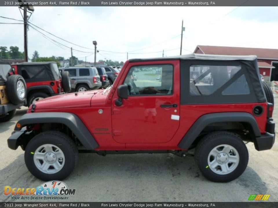 2013 Jeep Wrangler Sport 4x4 Flame Red / Black Photo #2
