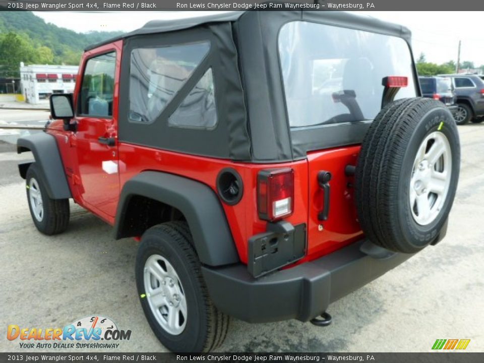 2013 Jeep Wrangler Sport 4x4 Flame Red / Black Photo #3