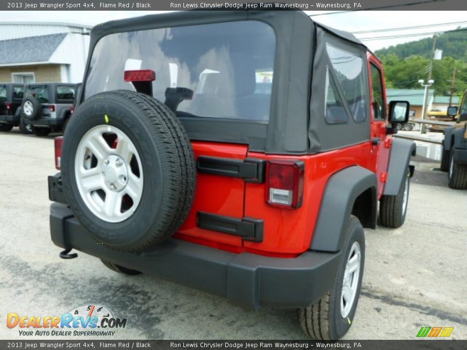 2013 Jeep Wrangler Sport 4x4 Flame Red / Black Photo #5