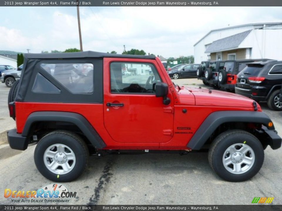 2013 Jeep Wrangler Sport 4x4 Flame Red / Black Photo #6