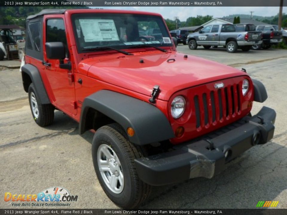 2013 Jeep Wrangler Sport 4x4 Flame Red / Black Photo #9