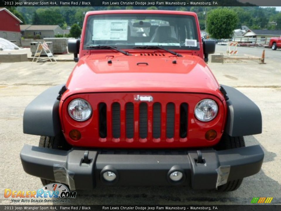 2013 Jeep Wrangler Sport 4x4 Flame Red / Black Photo #10