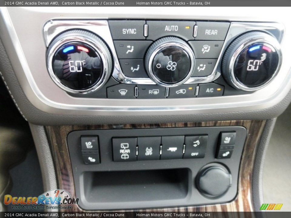 Controls of 2014 GMC Acadia Denali AWD Photo #14