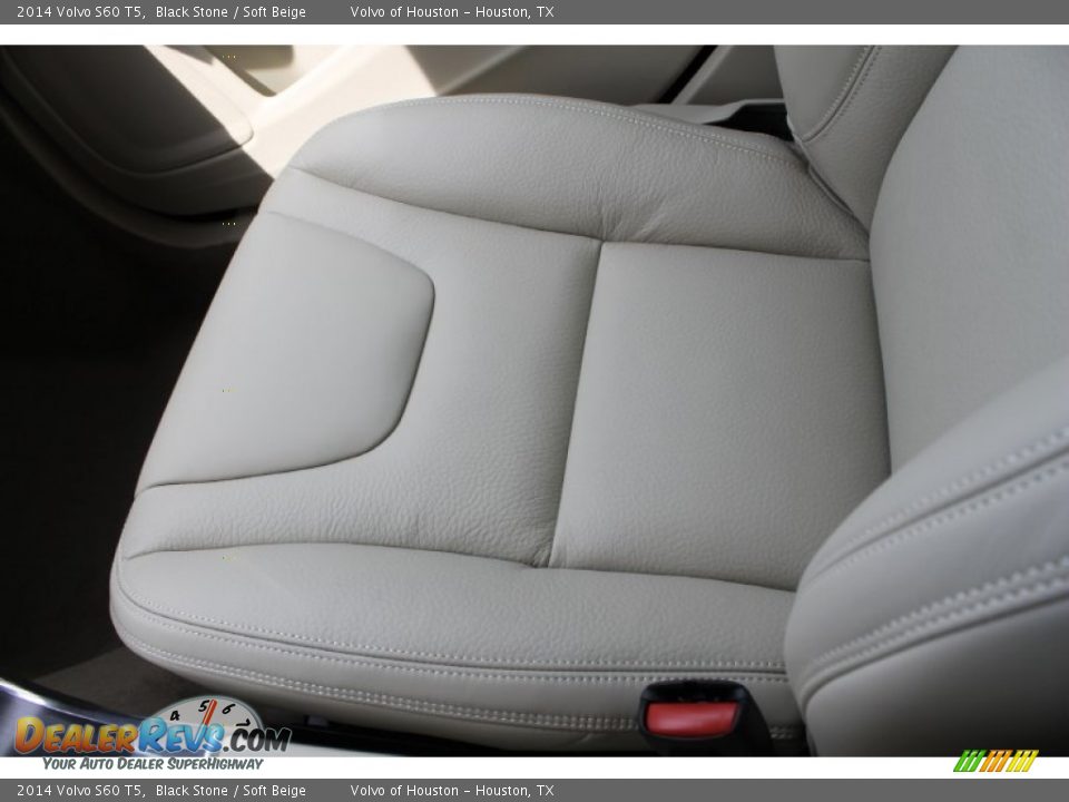 2014 Volvo S60 T5 Black Stone / Soft Beige Photo #8