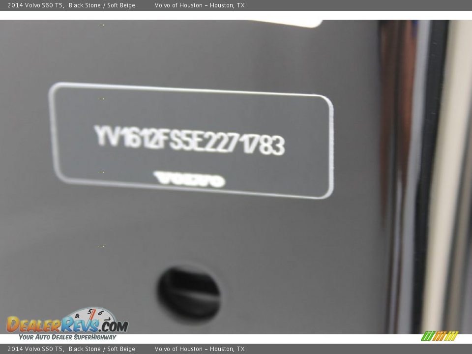 2014 Volvo S60 T5 Black Stone / Soft Beige Photo #27